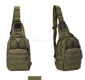 Saco de peito militar ao ar livre Mochila de ombro Molle Caminhadas táticas Acampamento Caça Mochila de pesca Esporte Ciclismo Escalada Camuflagem Estilingue Pacotes de peito