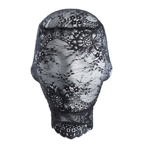 Maschere del sonno Maschera di pizzo nero sexy Maschera per feste in maschera da donna Unisex Adulto Pizzo Cappuccio integrale Copricapo Festival Halloween Cosplay Maschera per gli occhi J230602