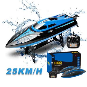 ElectricRC-båtar TKKJ 2.4G RC Fiskebåt Vattentät hög hastighet Fjärrkontroll Båt Båt 25KMH Dual Engine Electric Boat Gift for Children 230602