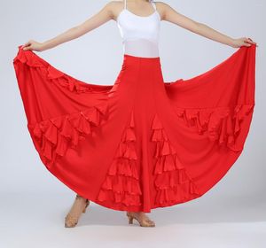 Stage Wear Women's Latin Salsa Tango Rumba Cha Ballroom Dance Dress Skirt 6 Colors Waltz Modern