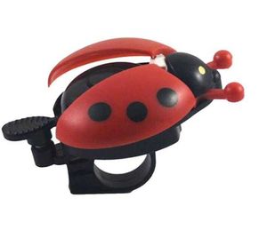 Härlig barn Beetle Ladybug Ring Bicycle TreelBar Bell för cykelcykelcykel Ride Horn Alarm Bike Trumpet Horn gratis frakt