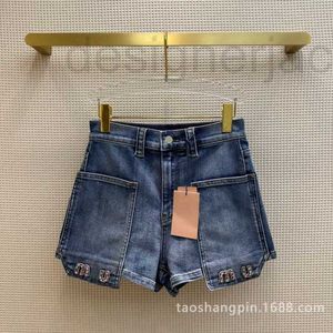 Denim-Shorts im Retro-Stil, altes Mädchen, Wind-Rhine-Drill-Design, gerade, kleine Hotpants, Sommer 2023, neue Modelle