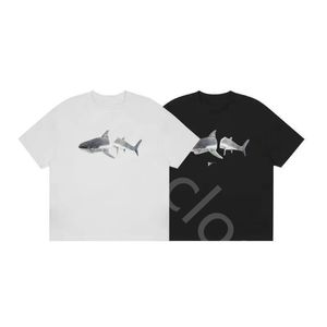 2023 Summer Men's Märke T-shirt halshuggas björnkläder som hänger axelhylsa Alfabetet Graffiti Grafik T-shirt B4 Bomullsfast färg Ljus lyx T-shirt S-5XL