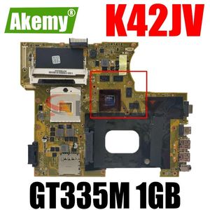 Płyta główna AKEMY K42JV GT335M 1GB MAINBOOD REV2.2 dla ASUS A42J X42J K42J K42JR LAPTOPBOP PŁYTA MOTERA 60NZNMB1100B14 Testowane działanie