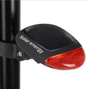 Bike Taillight Solar Powered Bicycle Back Lights 3 Modes Waterproof LED Bike Rear Light Cycling Safety Flashing Warning Light