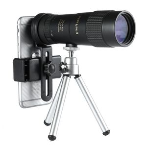 Teleskop dürbünleri Maifeng 840x40 Monoküler Kompakt Geri Çekilebilir Zoom Su Geçirmez BAK4 Profesyonel HD ED Cam Tripod Telefon Klibi 230603