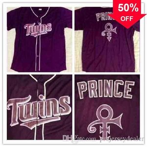 Xflsp GlaC202 Prince Night Jersey Night at Target Field Purple Baseball Jerseys Masculino Feminino Juvenil Stiched