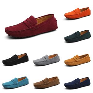 Sapatos casuais masculinos Preto Marrom Vermelho Laranja Verde Escuro Azul Cinza tênis masculino esportivo ao ar livre cor39