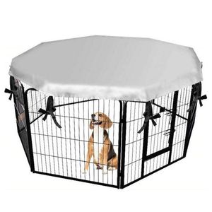 Pennor Dog Crate Cover för Pet Dog Playpen Tält Crate Room Valp Cat Rabbit Cage Sunscreen Rainproakt Prevent Escape