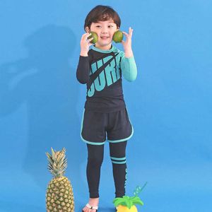 子供用水着新しい子供の長い睡眠スプリット風の小さな男の子外国人エアガール水着P230602