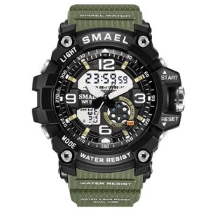 Kobieta obserwuje sportowe zegar LED Digital Clocks Woman Army Military Big Dial 1808 Women Watch254s