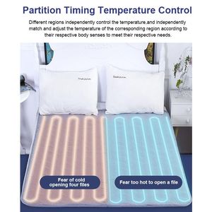 Heizungen Elektrische Deckenheizung Wärmer Beheizter Thermostat Elektrische Heizung Bett Warm Pad Automatische Matratze Teppiche Matte 220 V EU-Stecker