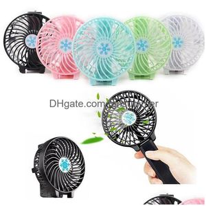 Usb Gadgets Rechargeable Fan Ventilation Foldable Air Conditioning Cooler Mini Operated Hand Held Cooling For Drop Delivery Computer Dhmks