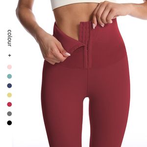 Pantaloni attivi Fitness Donna Corsetto Leggings Hip Lift Collant Yoga Vita alta Allenamento Lungo Palestra Allenamento Sport