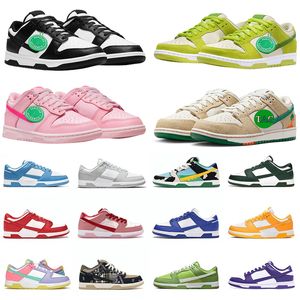 Löparskor Låga Män Kvinnor Svarta Jarritos Vit Panda Photon Dust Kentucky University Röd Grön Brasilien Chicago Sneakers Utomhussport Sneakers 2023