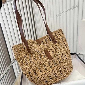 Designer Beach Straw Bag Summer Fashion 7a Toppkvalitet Väv axelväska Hög kapacitet Tote Kvinnor Luxury Handväskor Classic Female Semester Style Purses