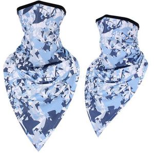 High Quality Ice Silk Magic Scarves Camouflage Hiking Bandana Cycling Fishing Sunscreen Uv protective Cool summer face protection Mask Neck Gaiter Tube Headwear