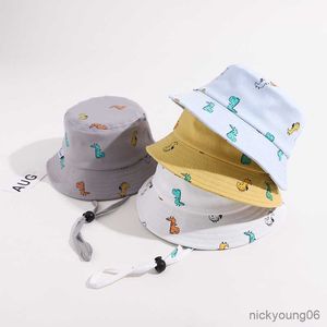 Accessori per capelli Cappello estivo per bebè Ragazzo Ragazza Secchiello Tesa morbida Regolabile Berretto da pescatore per bambini Sole all'aperto