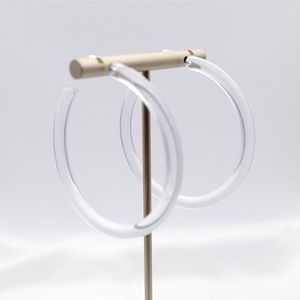 Hoop Earrings UJBOX Wholesale Bulk Party Jewelry Gift Clear Transparent Acrylic Thin For Women