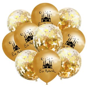 Andra evenemangsfestleveranser 10st Eid Mubarak Latex Balloon Ramadan Kareem Decoration Air Globos Muslim Islamic Festival 2023 230603