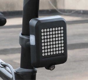 Cykel Intellegent bakljus Säkerhetsvarning Vridande ljusbromsljus med rött laservattentät USB -laddningsbar LED -indikator Ljus smart cykling bakre lampa