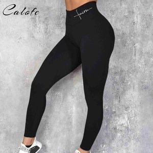 Kvinnors leggings 2023 Ny fitness sport leggings brev tryckt hudvänliga avslappnade stretchiga smala yoga byxor för yoga cykling kör fitness