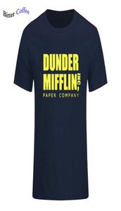 Uomo manica corta The Office TV Show Dunder Mifflin Paper TShirt O Neck Tee Shirts per stampa T-shirt in cotone 2106296823749