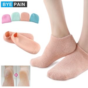 Fotbehandling 1Pair Foot Care Spa Moisturizing Gel Socks Exfoliating Torra Cracked Soft Skin Sock Pedicure Hard Heel Skin Protector Reparation 230602