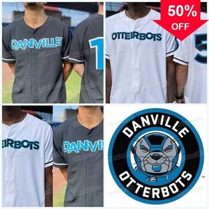 Xflsp gamitness 2021 Danville Otterbots koszulka w 100% podwójnie zszywana haft vintage mężczyzn Kobiet Młodzieżowe koszulki baseballowe