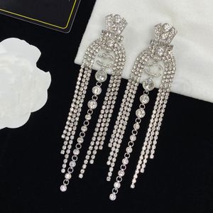Fashion stud jewelry designers luxury ccity earrings orecchini plated silver womens earring trendy small gold letter designer Long earrings 77