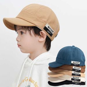 Accessori per capelli Primavera Estate Lettera Berretto da baseball per bambini Tinta unita Morbido Neonate Ragazzi Casual Bambini Cappello con visiera parasole