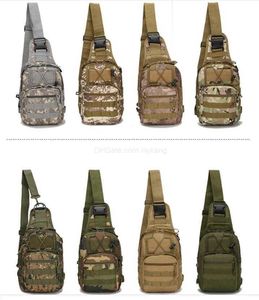 Military Chest Bag Tactical Army Molle Hiking Camping Backpack Hunting Fishing Travel Climbing Camouflage Sling Shoulder Bags Outdoor Sports Fanny packs