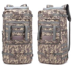 Alkingline 60L Rucksack mit großem Fassungsvermögen, taktische Rucksäcke, Outdoor-Sporttaschen, wasserdicht, Wandern, Camping, Tagesrucksack, Camouflage-Rucksack