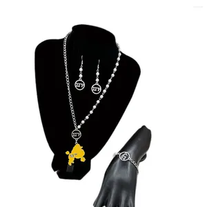 Chains Handmade Greek Sorority SGR Logo Lion Dog Letter Charm Necklace Women's Jewelry
