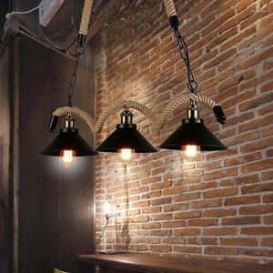Lampadari Illuminazione moderna Luci a sospensione nere per bar caffetteria Ristorante Soggiorno Sala da pranzo E27 Nordic Simple 5 Heads Lamps