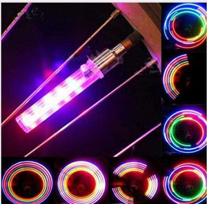 5 LED bicycle tyre light hot wheel valve bike light 8 patterns changeable manual switch wheel gas nozzle lamp light cycling Accessories
