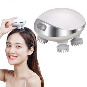 Head Massager Electric Wireless Vibration Compress Hår Relax Shoulder Deep Tissue Knådan Massage Health Care Device 230602