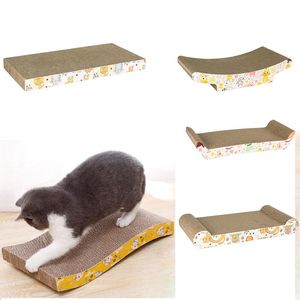Toys Pet Cat Kitten Toys Cat Scratching Board Pad Corrugate Paper Scratching Scratcher Cardboard Toys Protect Furniture Caip