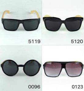 Gafas de sol de madera hechas a mano Gafas de sol cuadradas negras de diseñador Patillas de bambú y marco de plástico Gafas vintage UV400 Más modelos5927346