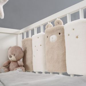 Yatak Rayları Peluş Yatak Seti Aksesuarlar Bebek Beşik Tamponlar Şık Pamuk Koruyucu Dekorasyon Odası Eşyaları 230601