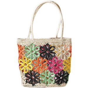 Plaj çantaları yaz kadın saman çanta moda içi boş çiçekler el dokuma kadınların eli sahil tatil tasarımcısı 230530
