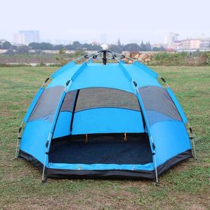 Outdoor Waterproof Four Season Family Camping tents Winter Glamping Folding automatic Pop up Travel Tent with Mosquito Screen Door 5-8 person Shade canopy shelter