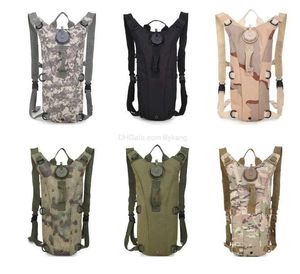 Zaino di idratazione militare dell'esercito tattico 3L TPU Water Bladder Molle Bag Escursionismo Camping Water Packs Sport Climbing Pouch Camo Borse a tracolla da ciclismo