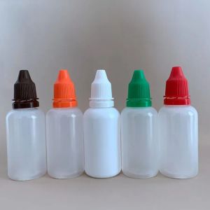 100pcs 5/10/15/20/30/50ml Plástico vazio com garrafa de garrafa líquido líquido Olhos de gotas líquidos Olhos de gotas reabastecidas qualidade da garrafa