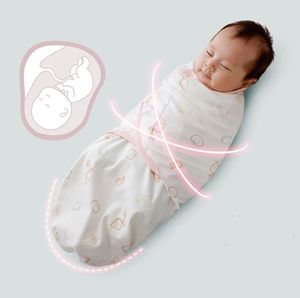 Sovsäckar barn födda swaddle soversack wrap höljet 100%bomull 03 månader född baby swaddling sängkläder 230601