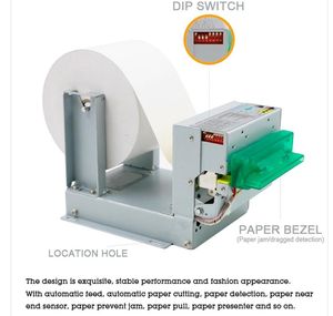 Printers Embedded thermal /receipt printer 80mm ALLINONE structure kiosk ticket substitutes for MT532/CUSTOM VKP80 with 24V power