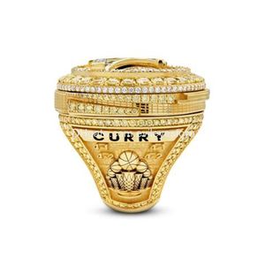 Cluster Rings Wholesale Warrior 20212022 Championship Ring Curry Fashion Gifts från fans och vänner läderväskor Tillbehör Drop D Dhbor