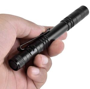 outdoor flashlight aluminium alloy flashlight penlight mini led light lamp Medical pen clip lamps waterproof glare flashlights for camping fishing hiking hunting