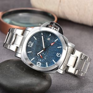 Paner 2023 cronografo orologio di design orologi da uomo al quarzo cinturino in acciaio inossidabile Ppp0031