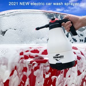 Sprayers 2500mAh foam boss electric sprayer 18L automatic pressure gun for car wash corrosion resistant acid Alkali 230603